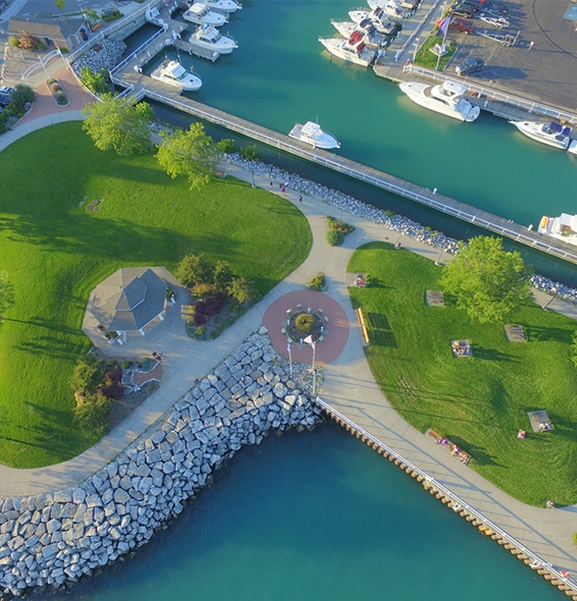 Aerial photo of Rotary Park